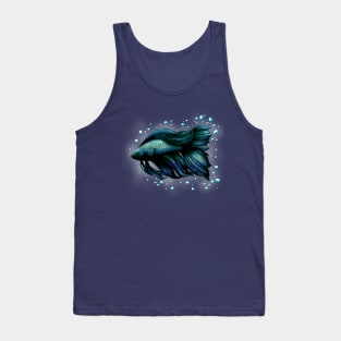 Blue Siamese Fighting Fish (Betta Splendens) Tank Top